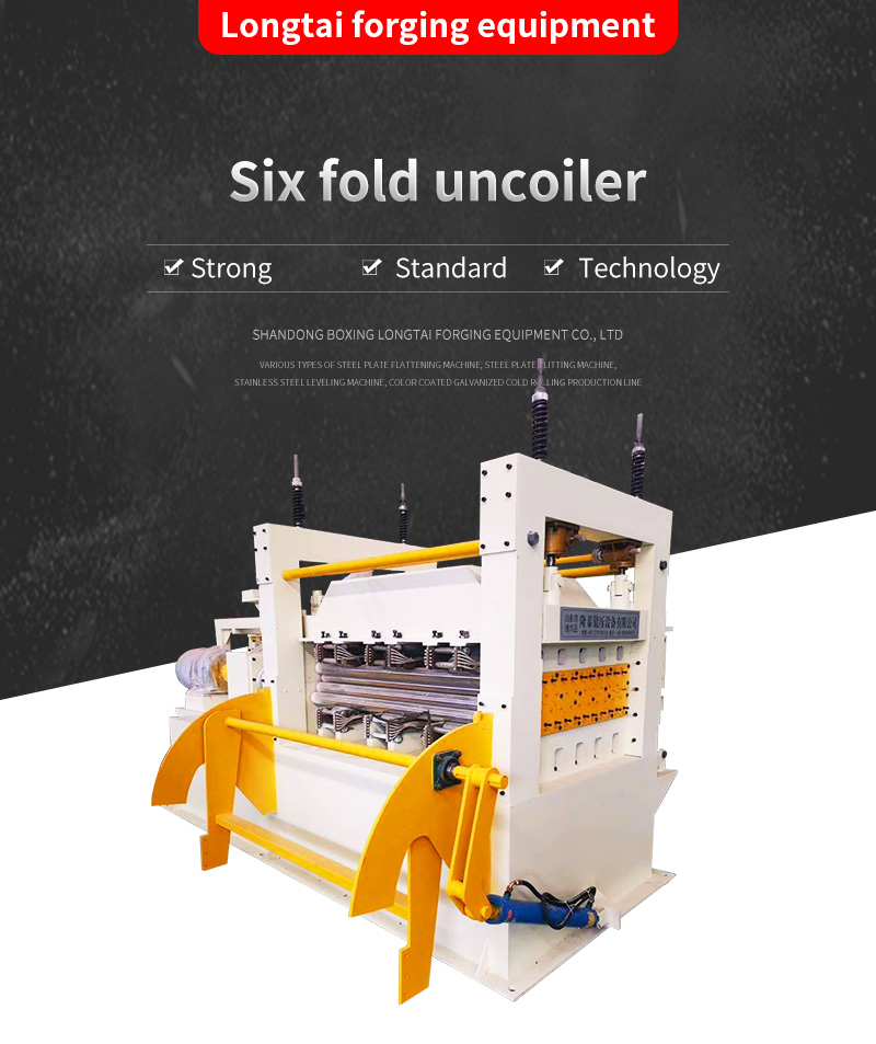 Six fold uncoiler